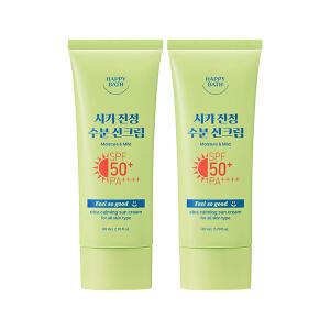 해피바스 필쏘굿 시카 진정 수분 선크림 80ml, 2개