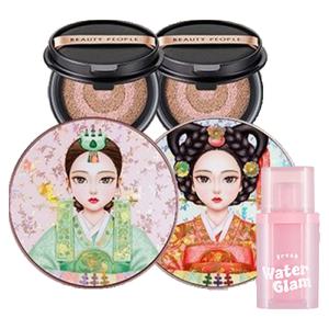 철벽녀쿠션 시즌15 나노 비타민 광천수 커버쿠션 2개+리필2개+워터틴트 여름 생기