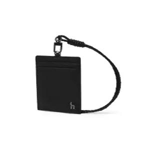 헤지스 액세서리 25FW [BASIC] 블랙 솔리드 목걸이형 카드홀더 HJHO5F605BK
