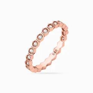 18K 듀벤 멜리 큐빅 반지