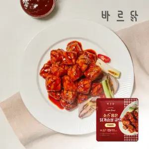 바르닭 소스품은 닭가슴살 큐브 떡볶이맛 7팩