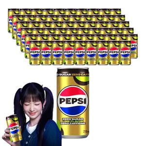 펩시 제로슈거 라임향 제로카페인 210ml, 60개 + 증정(에코백, 1개)