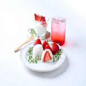 통째로 요거트 딸기 모찌 6개입 과일 찹쌀떡 그릭요커트 크림 굳지않는 떡 사무실 간식