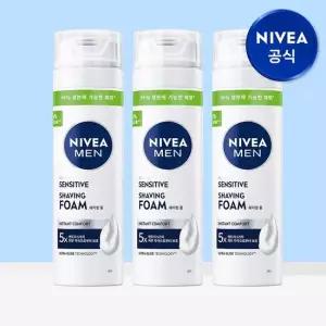 니베아 맨 센서티브 쉐이빙 폼 200ml 3개