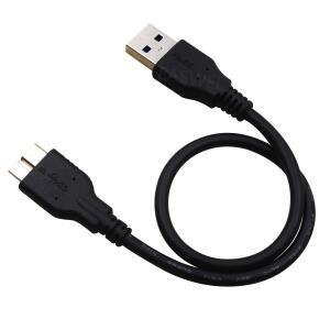 모아식 WD My Passport Ultra 1 테라바이트 하드 드라이브 용 30CM USB 데이터 케이블 코드 WDBZFP0010BBK
