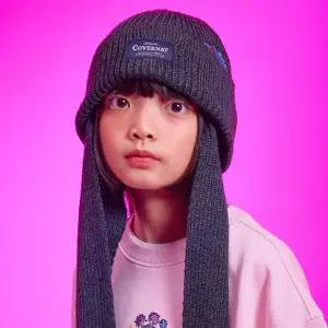 커버낫 키즈 세서미스트리트x 키즈 쿠키몬스터 머플러 비니 차콜 CK2507BN11CH