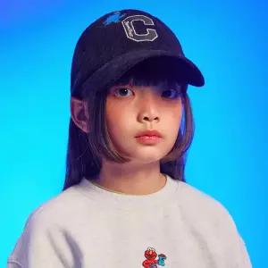 커버낫 키즈 세서미스트리트x 키즈 C로고 쿠키몬스터 볼캡 블랙 CK2507CA04BK
