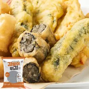 엄지 당면김말이 냉동튀김 분식 업소용튀김 1kg (40g x 25개)