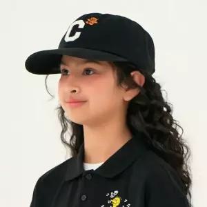 커버낫 키즈 세서미스트리트x C 로고 곰인형 볼캡 블랙 CK2505CA11BK