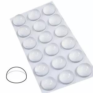 툴템 반구형 도트 범퍼 소음 방지 스티커/고정/고정용/논슬립/다용도/문소음/문손잡이/흠집/미끄럼/유리용