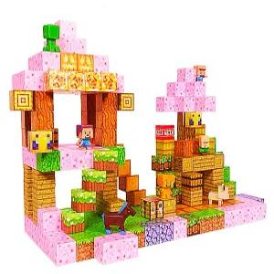 마인크래프트 블럭 블록 퍼즐 장난감 교구 어린이 완구 피규어 꿀벌산장