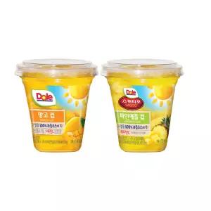 Dole 돌 후룻컵 198gx12개입 망고컵6+파인애플6/간편과일/무배
