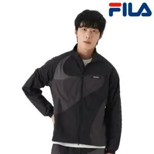 [롯데백화점]휠라 공용 톤온톤 컬러 블럭 바람막이 블랙 FS2JKG2134X BLK