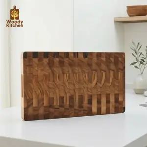 우디키친 레인트리 나무 엔드그레인 원목 도마