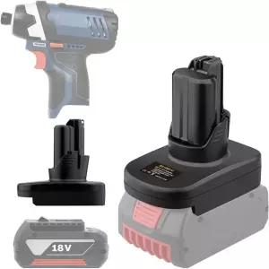 Bosch 18V GBA 배터리용 배터리 어댑터 변환기는 10.8V 및 12V GPA 무선 전동 공구용으로 변환됩니다.