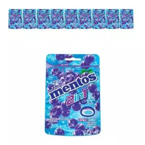 [소비기한 임박] 농심 멘토스 2in1 그레이프소다 45g, 10입, 1개