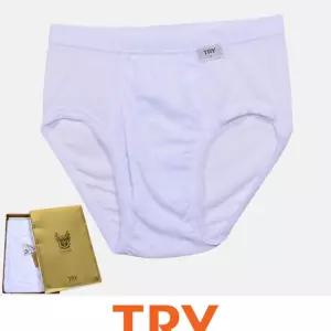 (트라이) 순면 100 소재 100수 편안한 남성 노블라인 삼각 팬티 남자 편한 속옷 언더웨어 데일리 선물용 여