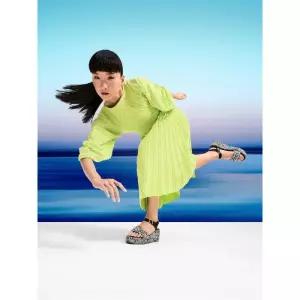 [FITFLOP][삼성물산공식] 여성 플랫폼 위븐 웨지 앵클 스트랩 샌들  블랙 (FT64K2