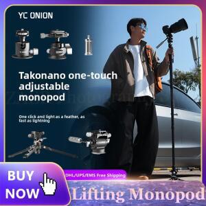Yc ONIO 호환n Tako Nano 전문가용 카메라 카본 파이버 모노포드 호환 및 원클릭 풋 페달 액세서리 키트 야