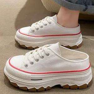 [라일리의류] Rly 여성 발편한 착용감 키높이 캐주얼 슬리퍼 뮬운동화