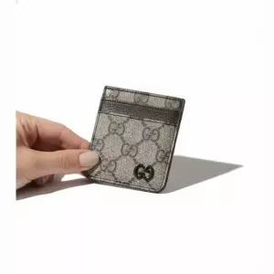 구찌 MUST IT_ Reorder 바이컬러 마그네틱 카드 케이스 817197 FACQC 9773)