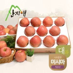 [산지애]알뜰사과 7kg(3.5kg*2박스,총 20~28과) 미시마 / 대과