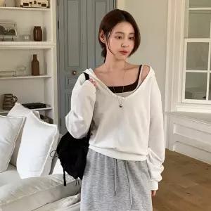 [코코블랑] 머브 레이어드 후드 맨투맨