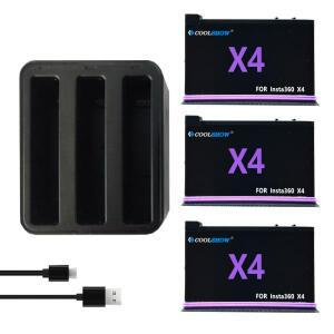 Insta360 X4 배터리 카메라 용 2500mAh 액세서리 360 파노라마 액션
