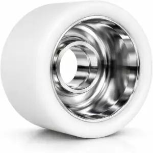 본트 울트라글라이드 실내 롤러 스케이트 휠 63mm x 96A 스피드 잼 링크 스케이팅 알루미늄 허브 화이트