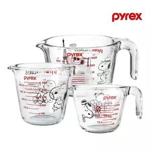 [코렐]파이렉스 스누피 계량컵 3P (250ml, 500ml, 1000ml)