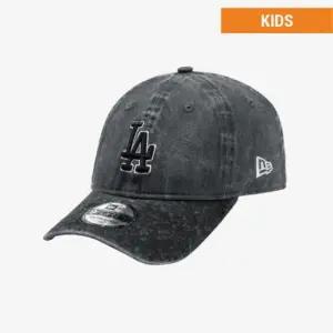 뉴에라키즈 키즈 MLB LA 다저스 피그먼트 워싱 언스트럭쳐 볼캡 그레이 176455