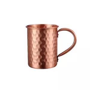 새로운 100 순수 구리 컵 솔리드 모스크바 뮬 머그컵 모양 400ml 칵테일 맥주 우유 음료용품