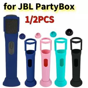 JBL PartyBox 무선 마이크 용 실리콘 케이스 JBL PartyBox 액세서리 용 롤링 방지 보호 케이스 마이크 커버