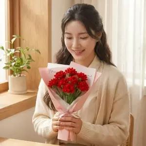제너럴케이 모루 꽃다발 카네이션 만들기 세트 (10송이구성)