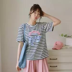 [핑크시슬리] 굿워스 단가라 반팔티