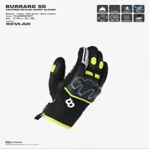 컨쿼 BURRARD KEVLAR SHORT GLOVES 가죽 바이크 오토바이 라이더 라이딩 장갑