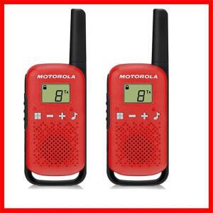 모토로라 TLKR-T42 무선기(라이선스 불필요) LCD 디스플레이 16채널 최대 4km 범위 AA 배터리 사용(배터리