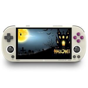 트리무이 스마트 프로 게임 콘솔 4.96인치 720x1280 IPS 화면 내장 64G TF 카드 비디오 5000mAh 리튬 배터리로 여러 시뮬레이터를 지원하는 캐주얼 콘솔-그레이