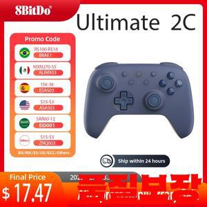 8BitDo Ultimate 2C 무선 홀 이펙트 조이스틱 블루투스 게임 컨트롤러 (닌텐도 스위치 OLED/라이트용)