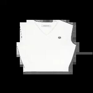 26S 여성 W 60th 티핑 스웨터 베스트 (화이트) [TWKV66463-WHS]