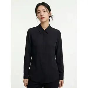 씨 메가세일 블랙 포켓 시스루 카라 셔츠 SHBAI94011264400
