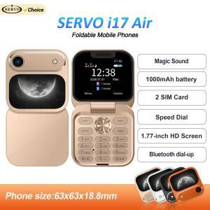 SERVO i17 에어  폴더블 휴대폰 듀얼 SIM 카드 스피드 다이얼 매직 보이스 블랙리스트 FM 라디오 MP4 플레