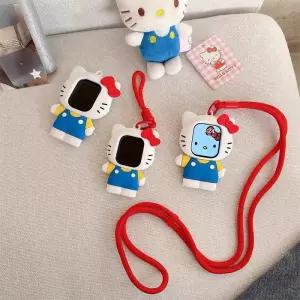 키티 애플워치 케이스 목걸이 레드 귀여운 스트랩 커버