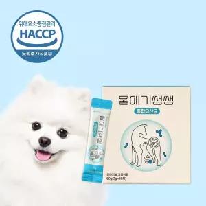 디어랩스 반려견 유산균 종합 장 피부 면역력 프로바이오틱스 울애기쌩쌩 30포 1개 MNS
