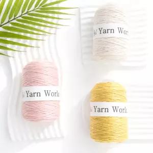 얀월드 흐르지오 뜨개실 콘사 봄 여름 니트용 대바늘 코바늘실 100g
