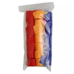 종이릴테잎(칼라) 40개입 에어샷용 칼라 종이 꽃가루