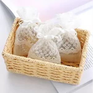 답례품 선물 포장 레이스 망사 주머니 향낭 방향제 보관 천 파우치