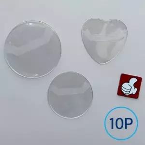 캔뱃지 커버 투명 굿즈 보관 보호 10p 세트 전시 핀버튼 홀더 파우치 캔배지