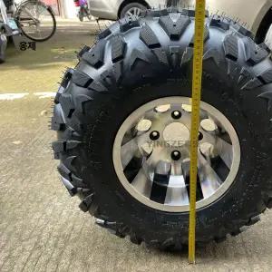 ATV 타이어 최강 4륜 사륜바이크 바퀴 205/75-12 교체용 휠 트레일러용