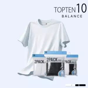 [백화점 홈쇼핑 정품] 탑텐 밸런스 2PACK 쿨에어 코튼 티셔츠 3종 택 1 운동 이너 냉감 MSG5TS3005A